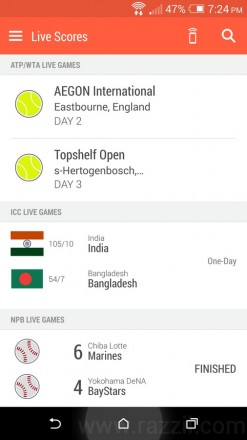 HTC Sense TV Program Guide India