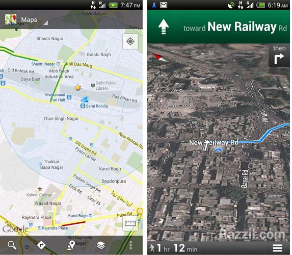 Google Maps Navigation India