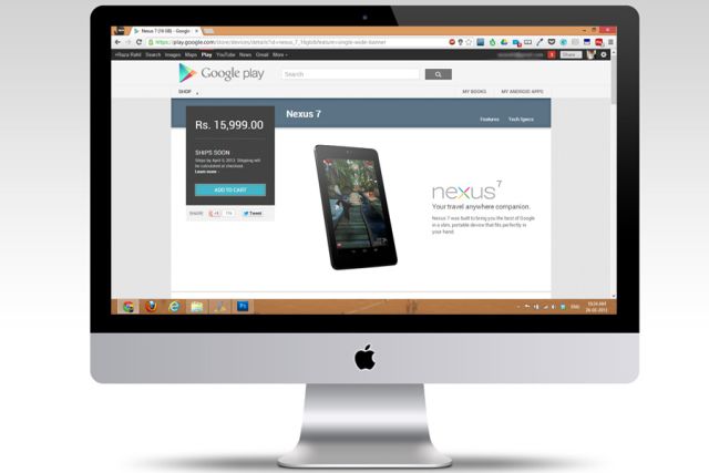 Google Nexus 7 16 GB Wi-Fi available in India Play  Store