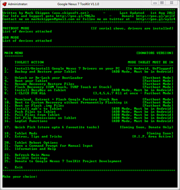 Nexus 7 Toolkit