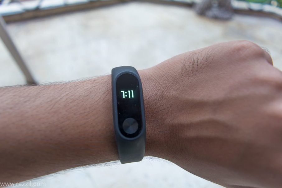 mi band 2 running