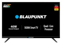 Blaupunkt Sigma 40-Inch Smart Android TV Launched in India Blaupunkt Sigma 40-Inch Smart Android TV